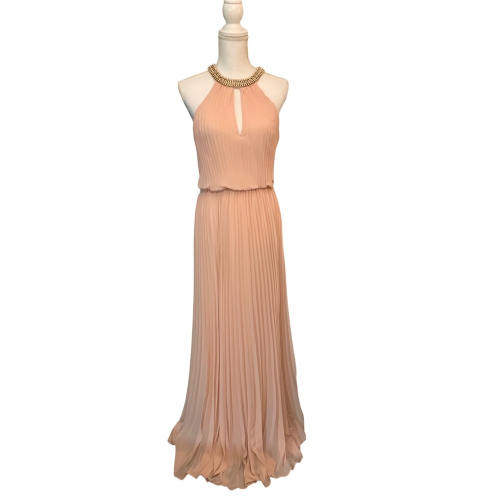 Bebe pleated maxi dress NWOT